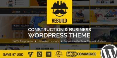 ReBuild - WP Construction & Building Business Theme by janxcode