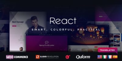 React - Responsive Multi-Purpose WordPress Framework by ThemeCatcher