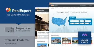 Real Expert - Responsive Real Estate HTML Template by minimalthemes
