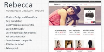 Rebecca - Multipurpose Responsive OpenCart Template by BittLoader