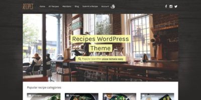 Recipes - WordPress Theme by myTheme