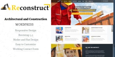 Reconstruct- Construction and Builder WP Theme by cloudhope