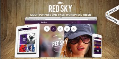Red Sky - One Page Creative Theme by Pixflow