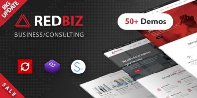 RedBiz - Business & Consulting Multi-Purpose Template by SpecThemes