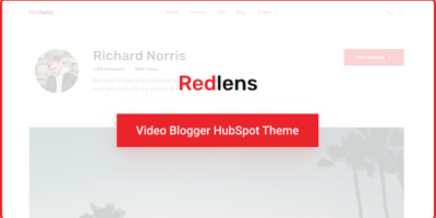Redlens - Video Blogger HubSpot Theme by _nK