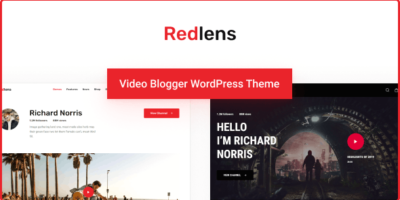 Redlens - Video Blogger and Game Streamer Theme by _nK