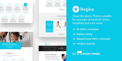 Regina - Medical PSD Template by MachoThemes