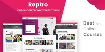 Reptro - Online Course WordPress Theme by xoo_themes