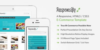 Responsify - A Responsive E-Commerce Template by obest