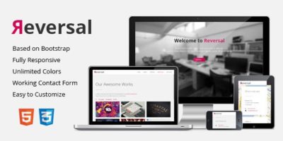 Reversal - Responsive One-Page Template by G10v3