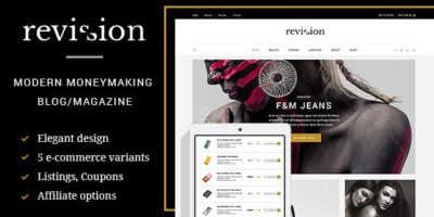 Revision - Elegant e-Commerced Blog and Magazine by sizam
