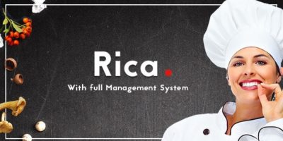 Rica - Multipurpose Restaurant & Cafe PSD Template by UserThemes