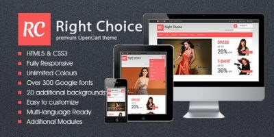 Right Choice - Responsive HTML5 OpenCart theme by tomsky
