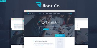 Riliant - Corporate Agency HTML Template by DENYSTHEMES
