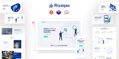 Riyaqas - Saas and Startup HTML Template by zwintheme
