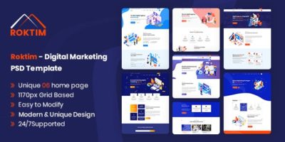 Roktim - Digital Marketing PSD Template by PointTheme