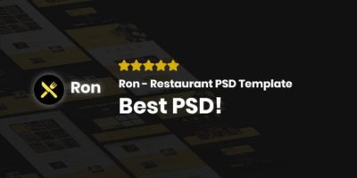 Ron - Restaurant PSD Template by JeriTeam