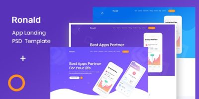 Ronald- App Landing Page by DesignLight