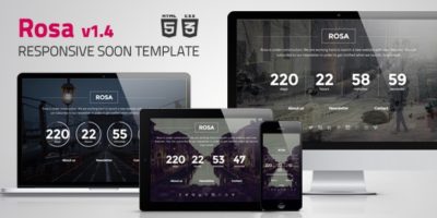 Rosa - Responsive Coming Soon Template by CreaboxThemes