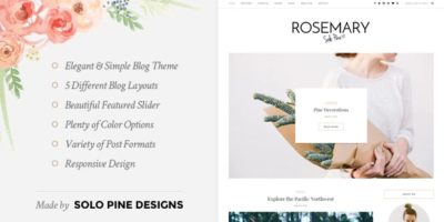 Rosemary - A Responsive WordPress Blog Theme by SoloPine