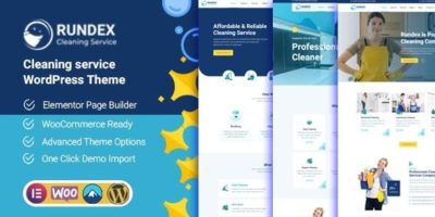Rundex - Cleaning Services WordPress Theme by themestall