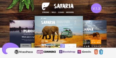 Safaria - Safari & Zoo WordPress Theme by Codeopus