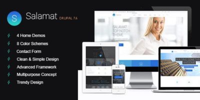 Salamat - Multipurpose Drupal 7 Theme by drupalet