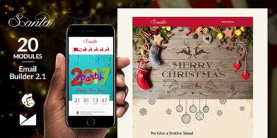 Santa Email Template + Online Emailbuilder 2.1 by web4pro