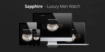 Sapphire - Luxury Watch Retail PSD Template by leehari