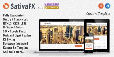 SativaFX - Creative Joomla Template by joomfx