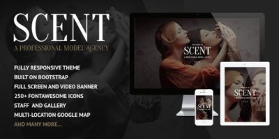 Scent - Model Agency Site Theme by Coffeecream
