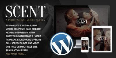 Scent - Model Agency WordPress Theme by Coffeecream
