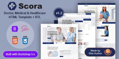 Scora - Doctor & Medical HTML Template by EnvyTheme