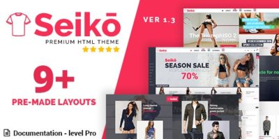 Seiko - eCommerce HTML Template by bigsteps