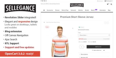 Sellegance - Responsive and Clean OpenCart Theme by everthemess