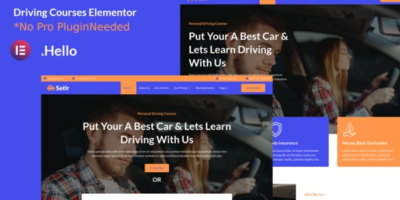 Setir - Driving Courses Elementor Template Kit by Design_8