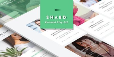 Shabd - Personal Blog PSD Template by WellMadePixel