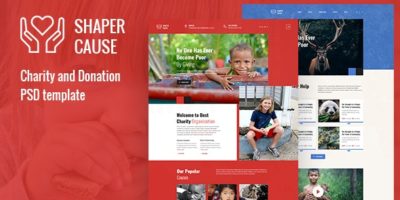 ShapCause - Charity and Donation PSD Template by wpthemeshaper