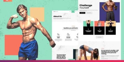 Shape Force - Fitness & Gym Elementor Template Kit by BimberOnline