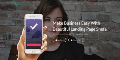 Shefa - App Landing Page by themes_mountain