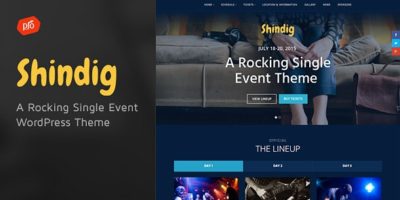 Shindig - A Rocking Single Event Theme by ProgressionStudios