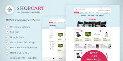ShopCart - HTML / CSS / JavaScript eCommerce theme by tomsky