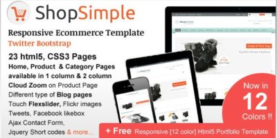 ShopSimple - Responsive Ecommerce Template by cartdeveloper
