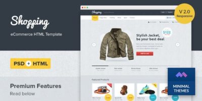 Shopping - Responsive eCommerce HTML Template by minimalthemes