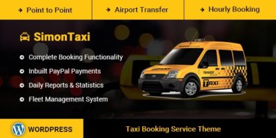 SimonTaxi - Taxi Booking WordPress Theme by DigiSamaritan