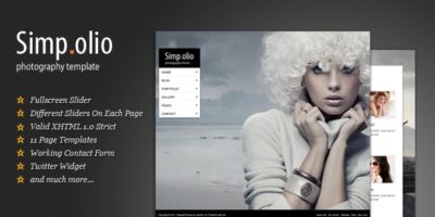 Simpolio - Fullscreen Portfolio & Blog HTML Theme by kotofey