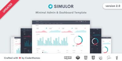 Simulor - Minimal Admin & Dashboard Template by coderthemes