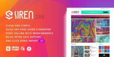 Siren  - News Magazine Elementor WordPress Theme by Wpsmart