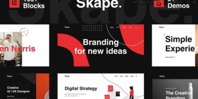 Skape - Creative Digital Agency Business Elementor Template Kit by WordpressRiver