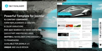 Skywalker - Powerful Template for Joomla! by dnp_theme